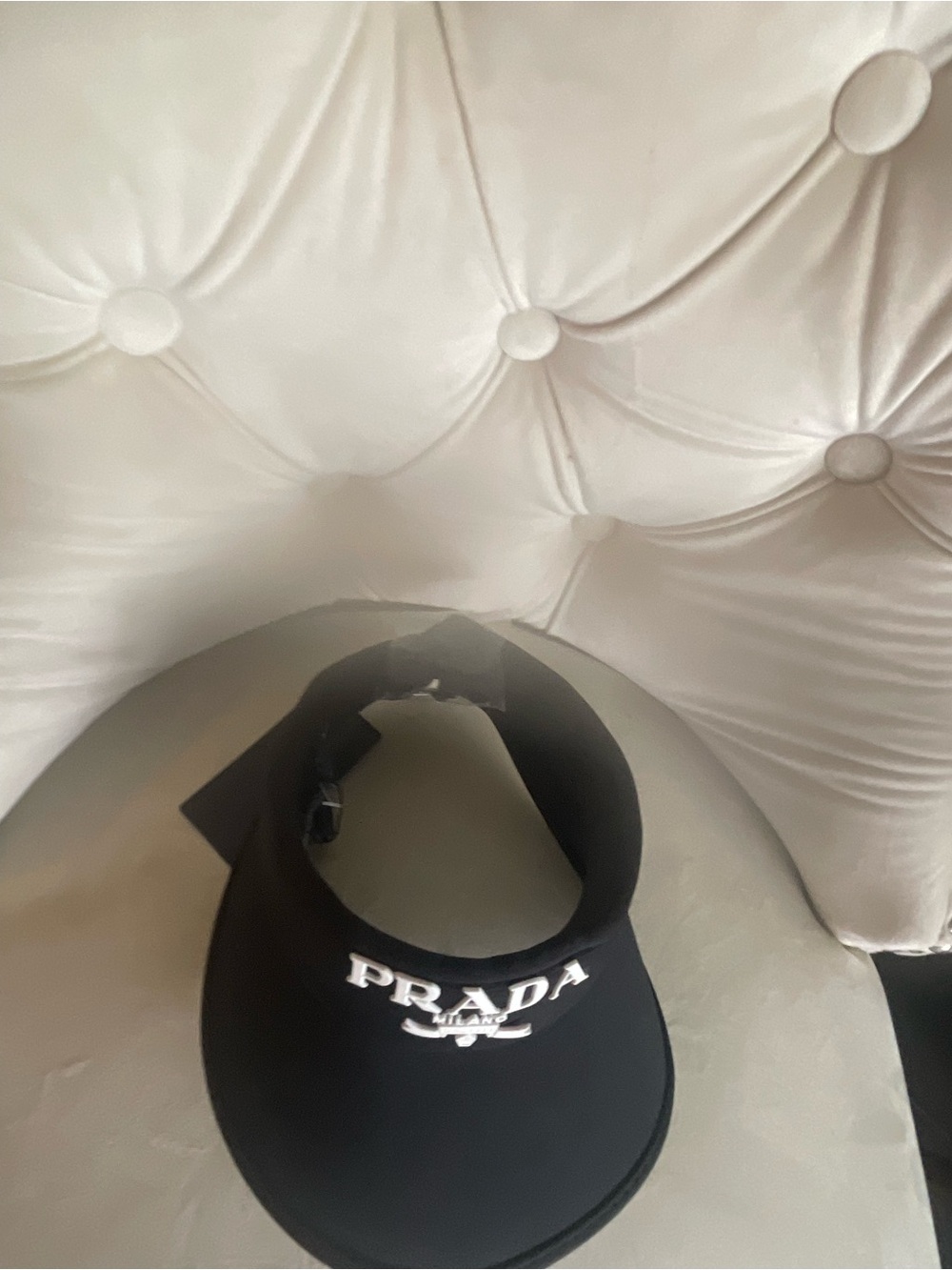 Prada Black Logo Visor - Picture 3 of 12